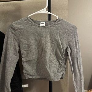 Aritzia TNA Gray Long Sleeve Tee